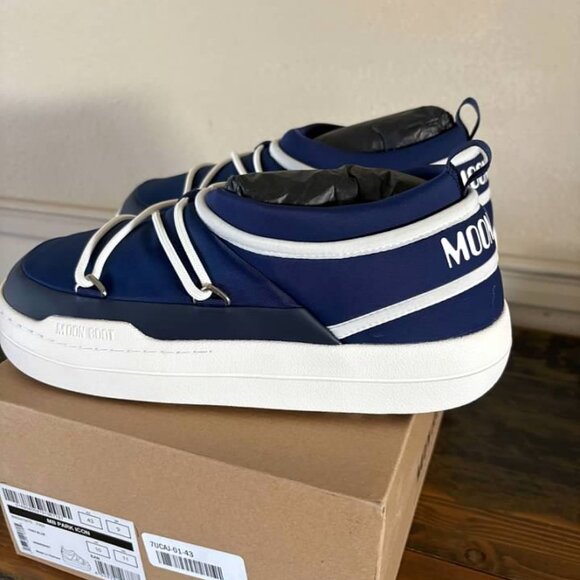 Moon Boots Park Icon Sneaker Women Blue- NIB SZ 10 - Picture 2 of 4